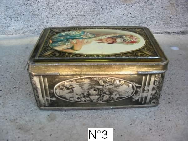Lot De 2 Boîtes Anciennes En Carton - Années 50 - Thème Biscuit Alimentaire - France
